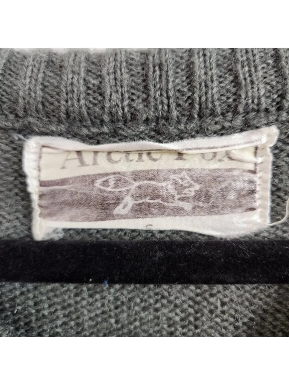 Vintage 90s Eclectic Grandpa Style Abstract Black Sweater Oversized Grunge Dad